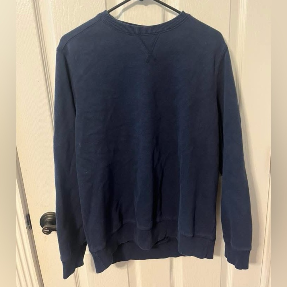 G.H. Bass & Co. Blue Crewneck Sweater Classic Knit